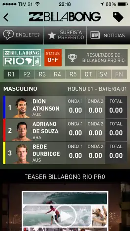 Game screenshot Billabong Brasil apk