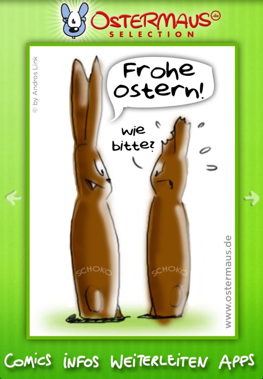 OSTERMAUS GRATIS - Lustige Oster-Comics zum Versenden als E-Card