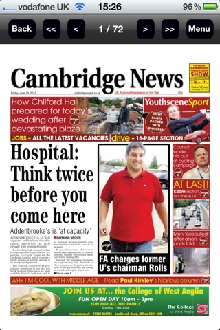 The Cambridge News app screenshot 2