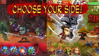samurai vs zombies defense iphone screenshot 2