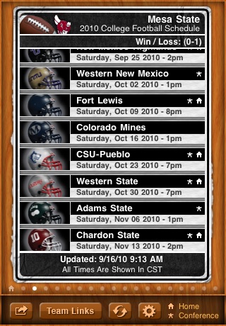 Official Mesa State Mavericks Application Edition for My Pocket Schedules screenshot 2