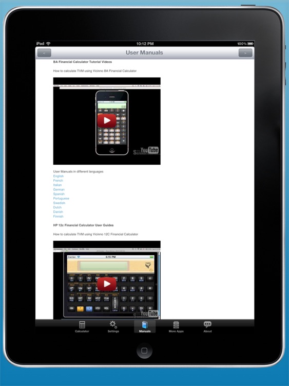 BA Financial Calculator for iPad screenshot-3