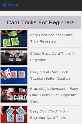 Card Tricks Tutorials and Tips screenshot 2