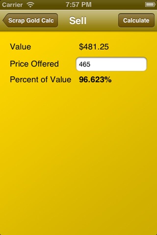 Scrap Gold Calculator screenshot 3