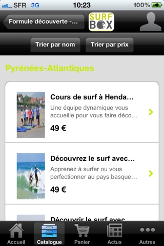 Surf Box coffret cadeau Surf screenshot 4