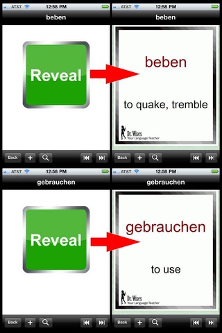 500 Most Useful German Verbs screenshot 2