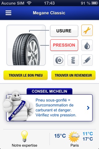 Michelin MyCar screenshot 2