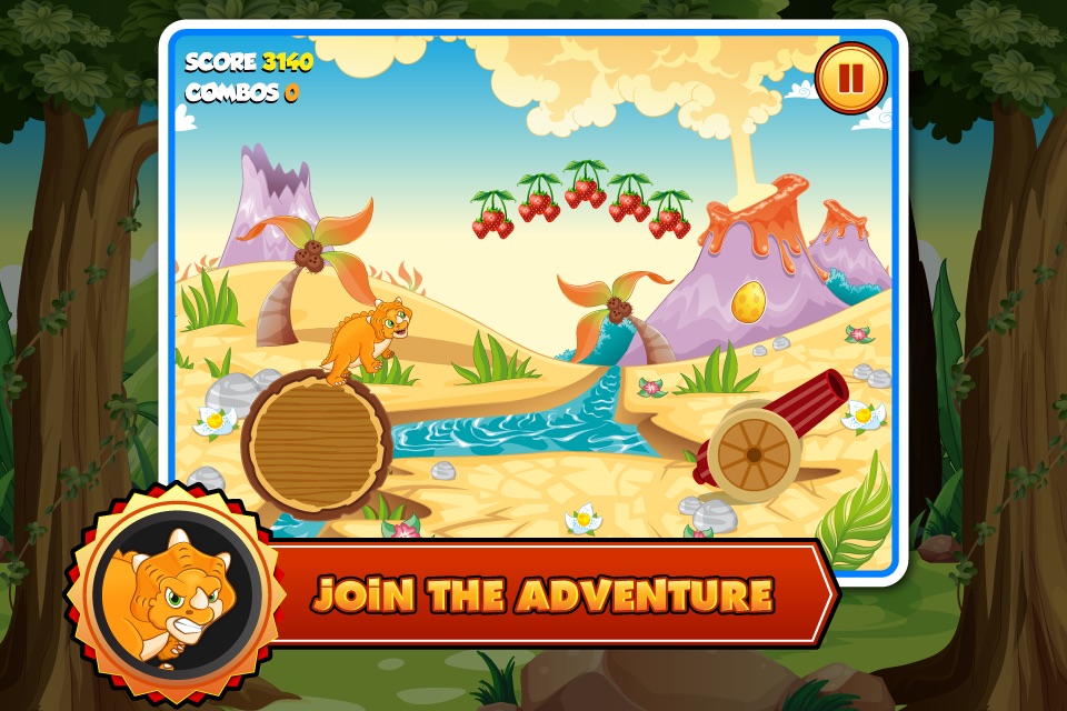 Dino Baby Jump Story – A Cute Friendly Prehistoric Dinosaur Jurassic Jumping Safari FREE screenshot 2