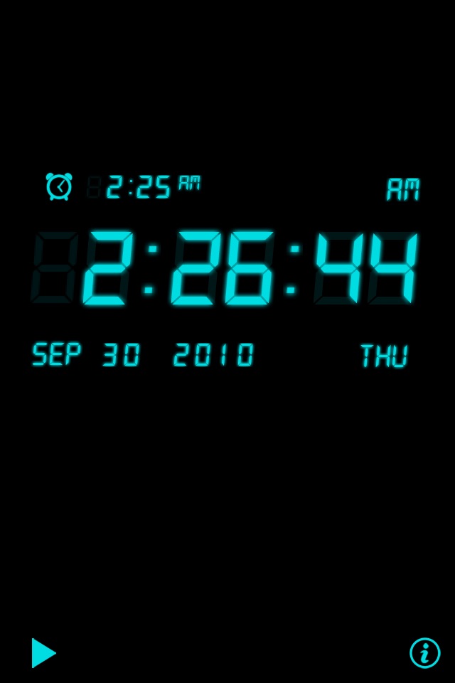 Alarm Night Clock Lite screenshot 2