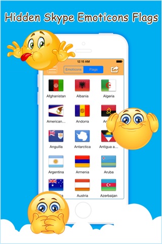 Hidden Emoticons & Top Secret Smileys for Skype screenshot 4