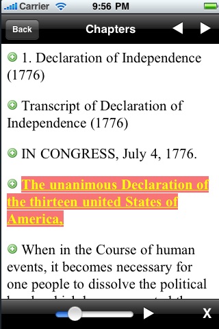 TOP 100 U.S.A. Historical Documents screenshot 3