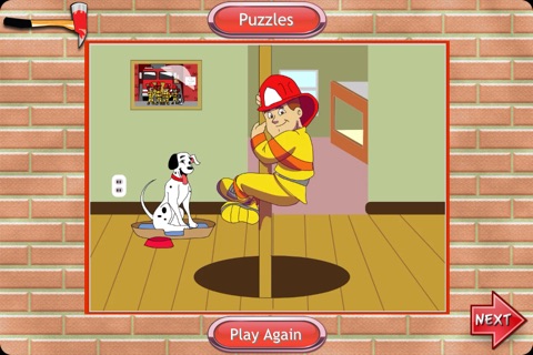 Fireman JigSaw Puzzles - Animated Puzzles for Kids with Fun Firetruck and Firemen Cartoons in HD! screenshot 4