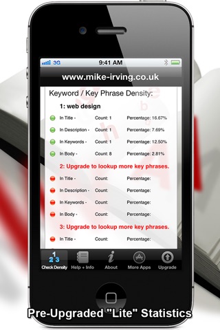 Keyword Density Lite seo tool screenshot 2