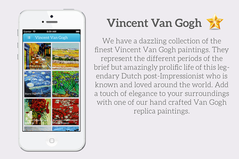 Art Gallery HD - Van Gogh , Monet , Klimt , Renoir screenshot 2