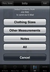 Clothes Size screenshot #5 for iPhone