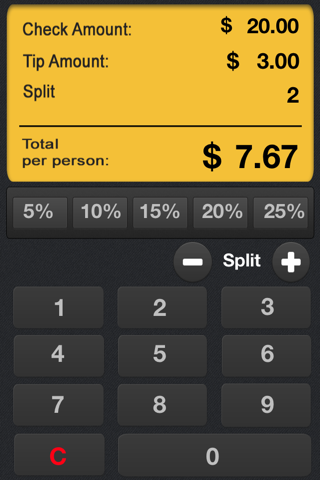 Tip Calculator Free! screenshot 2