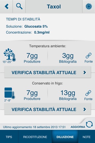 Stabilità Farmaci Chemioterapici screenshot 4