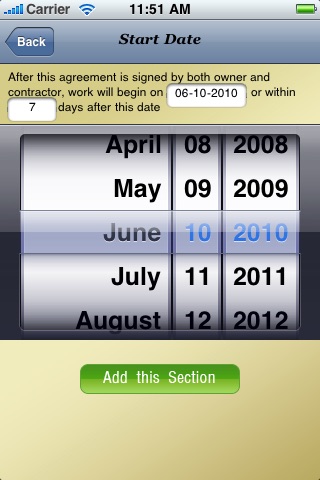 iQuick Contract Maker screenshot 2