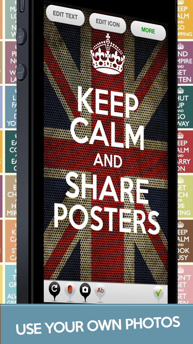 Calm It! - Keep Calm & Make your Own Carry On Funny Posters and Shareのおすすめ画像3