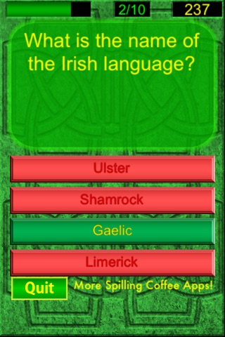 St. Patrick's Day Irish Quiz Free screenshot 4