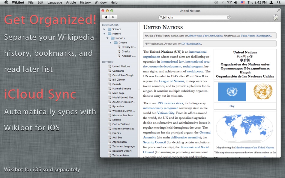 #2. Wikibot — A Wikipedia Articles Reader (macOS) 由: Avocado Hills, Inc.