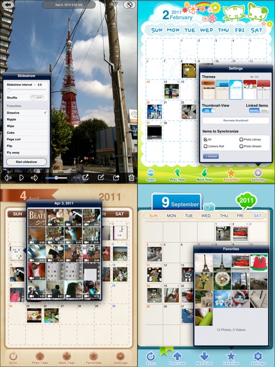 Awesome Photo Calendar HD Lite screenshot-4