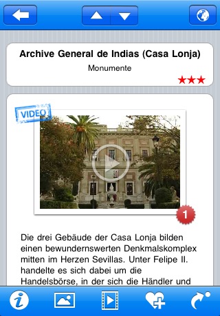 Seville Multimedia Travel Guide in German (Navigaia) screenshot 2