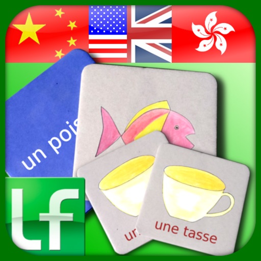 Learn Friends' Card Matching Game - Mandarin Chinese, Cantonese Chinese and English