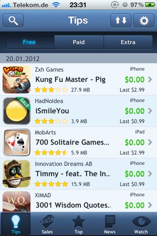 AppTicker Push screenshot 3