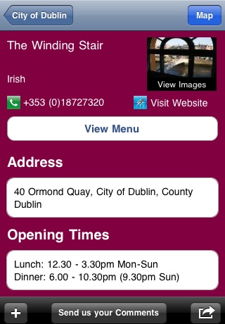 Ireland Restaurant Guide screenshot 3