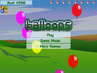 Balloons HD, game for IOS