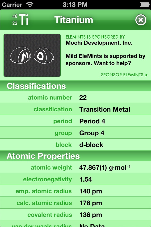 Mild EleMints: Free Periodic Table screenshot 4