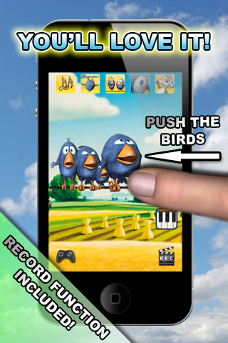 talking birds on a wire iphone screenshot 3