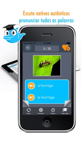 Learn Portuguese and Spanish Vocabulary: Memorize Words - Freeのおすすめ画像1