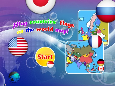 7 continents country flags game HD(Asia,Europe,Africa,Oceania,North America,Center America,South America) screenshot 4