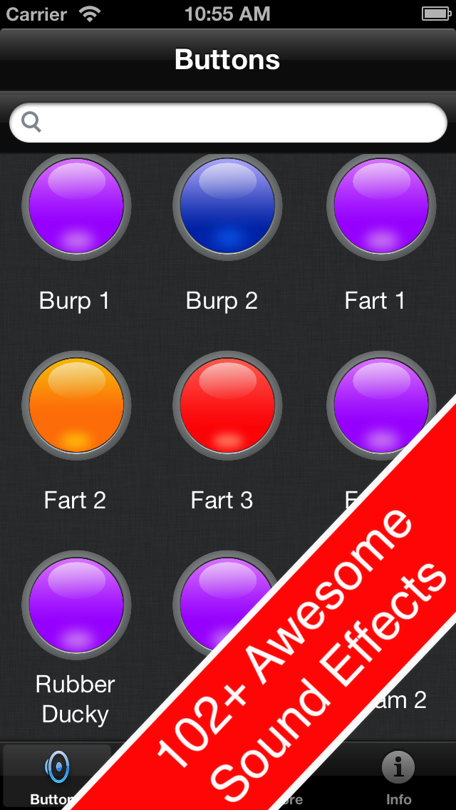 Screenshot #1 pour Instant Sound Effects Buttons FREE