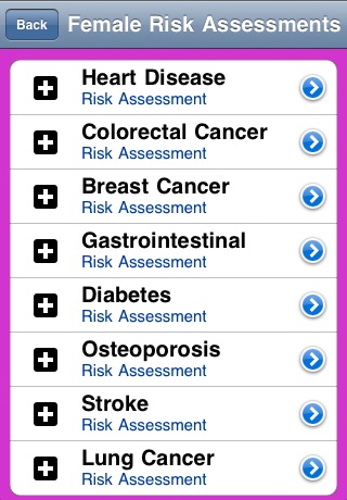 Health Risk Assessments screenshot 2