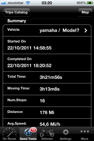 Moto Sport Telemetry Tracker screenshot 4