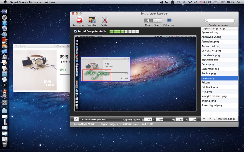 Screenshot #1 pour Smart Screen Recorder