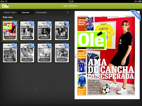 Olé para iPad screenshot 2