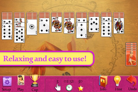 Pin Up Spider Solitaire screenshot 2