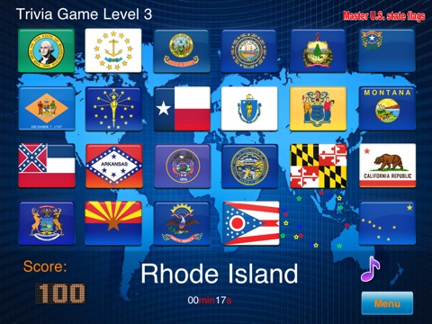 Master USA State Flags HD screenshot 2