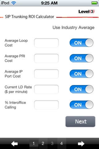 SIP Trunking ROI Calculator screenshot 2