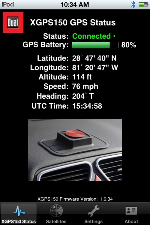 Bluetooth GPS Status Tool