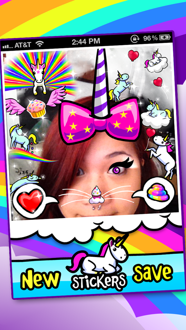 I'ma Unicorn - Amazing Glitter Rainbow Sticker Camera!のおすすめ画像3