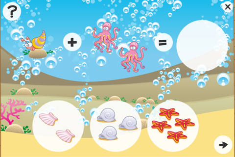 Underwater math game for children age 3-6: Learn the numbers 1-10 for kindergarten, preschool or nursery school screenshot 2