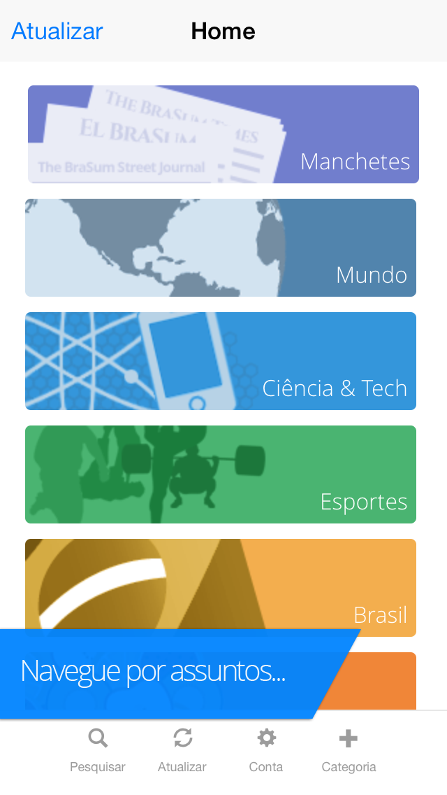 BraSum: Notícias Resumidas iPhone screenshot 2 - News app