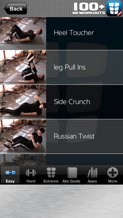 Ab Workouts Pro : 100+ Six-Pack Abs flex exercises for belly fat core crunch