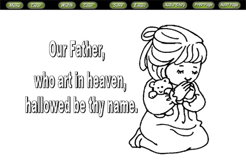 Bible Coloring Stories Lords Prayer(圖3)-速報App