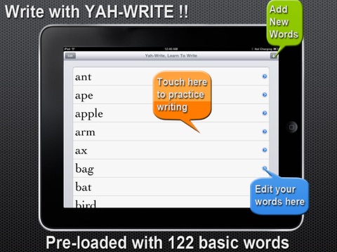 yah-Write, Learn To Write HD Light screenshot 4